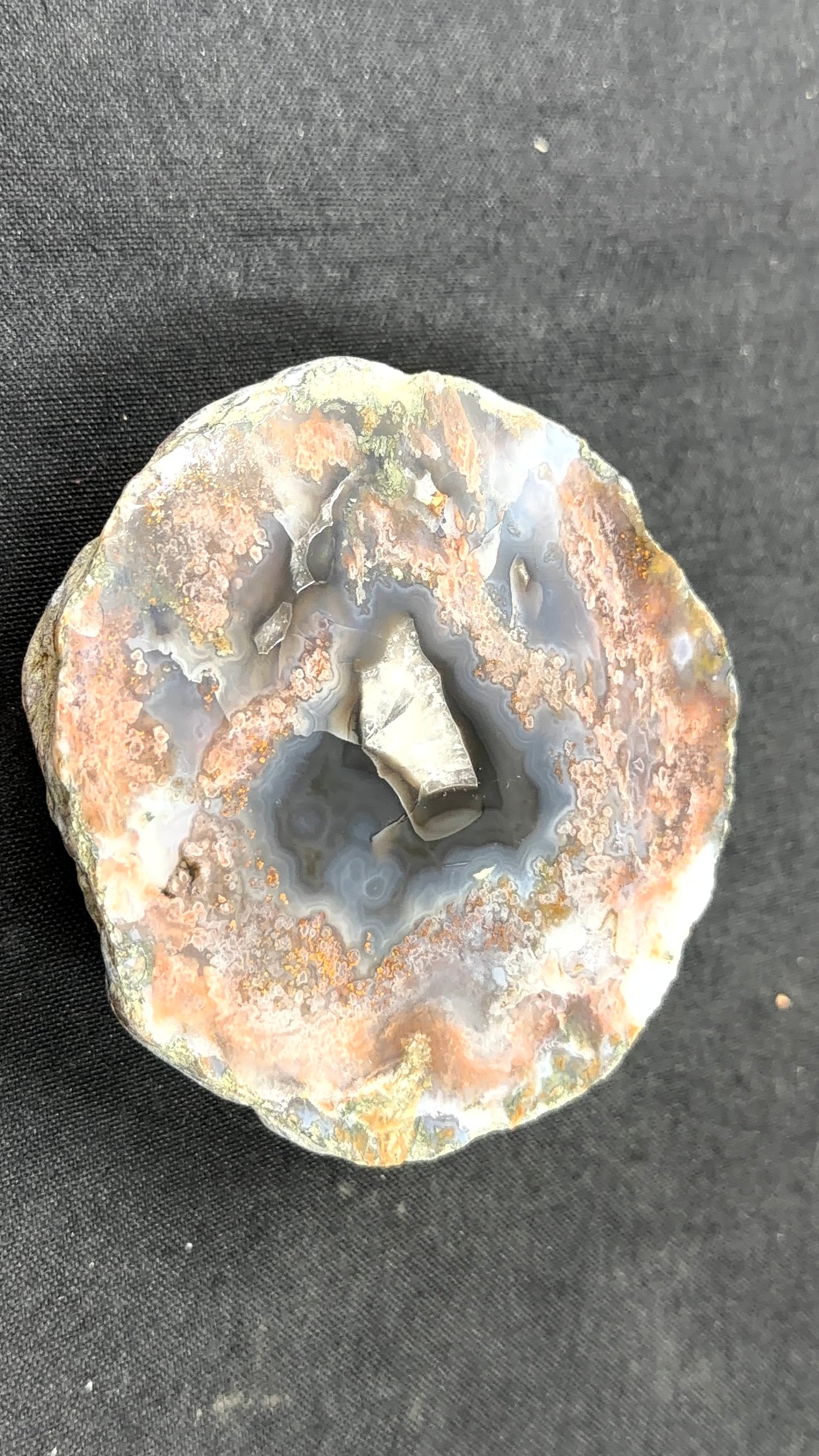 Black and Calcite Kentucky Agate