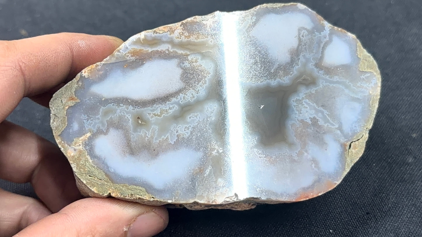 Gray Banded Moss Kentucky Agate