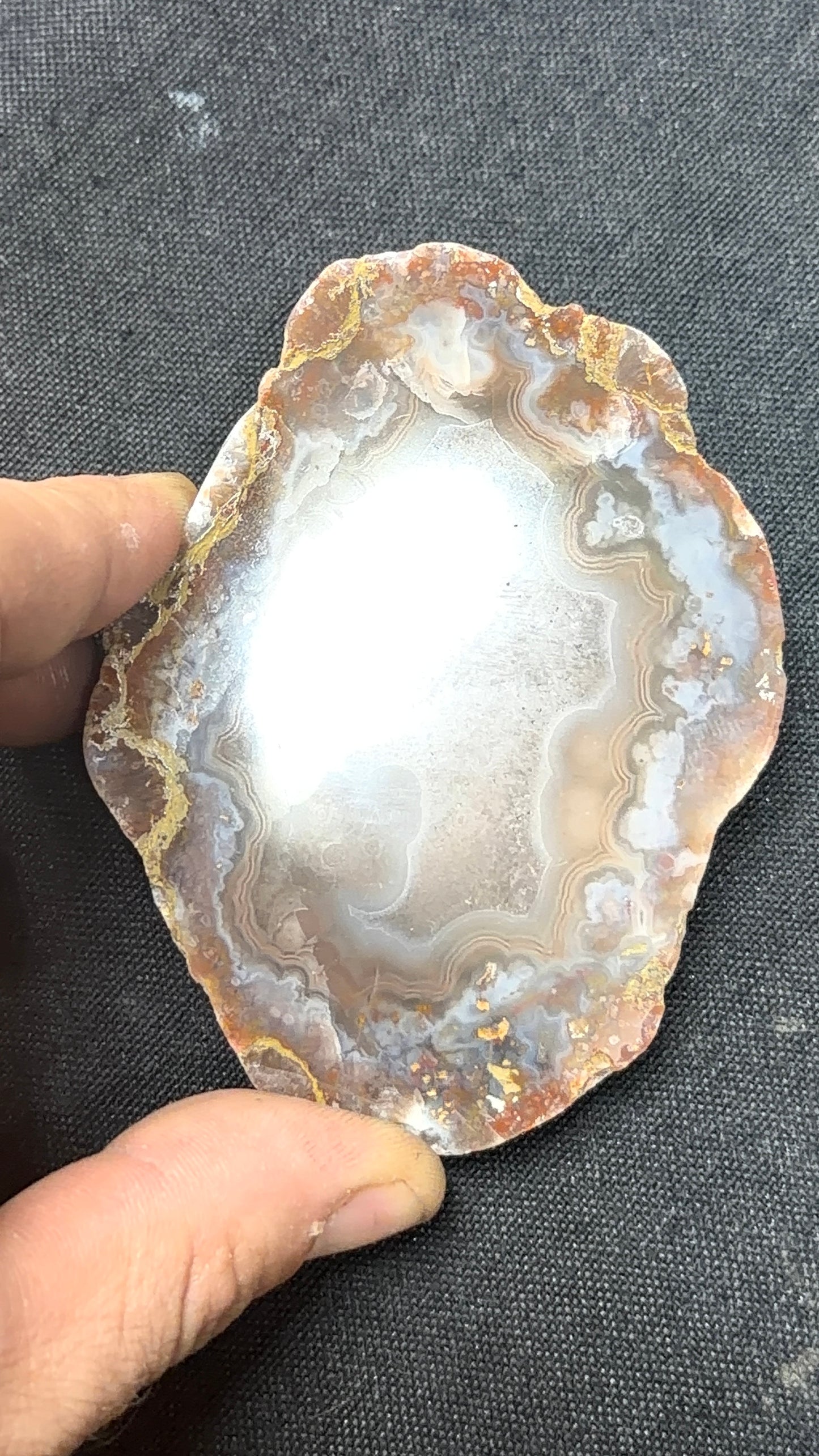 Pink and Gray Kentucky Agate