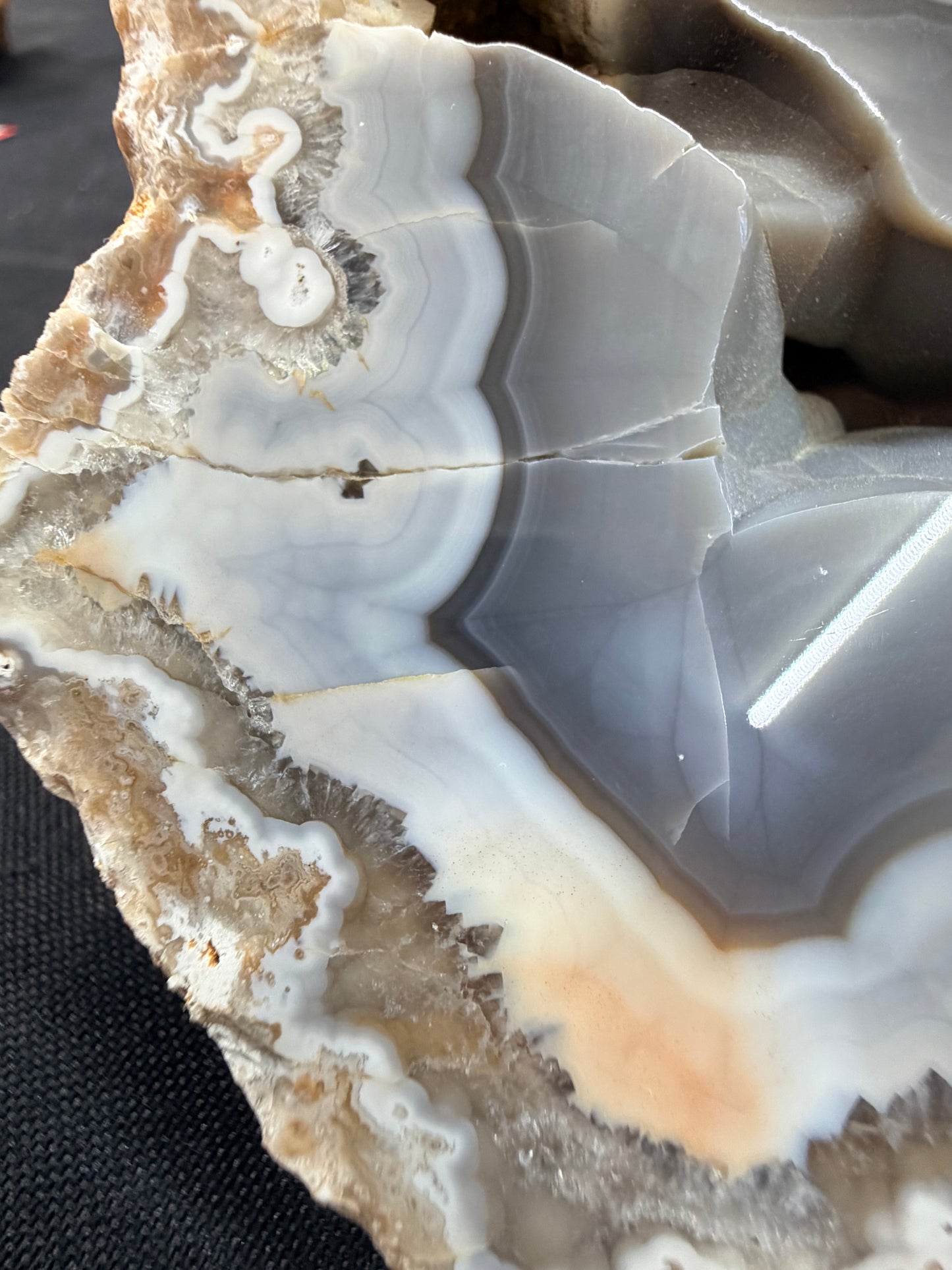 Botryoidal Belly and Blue Gray Ky Agate