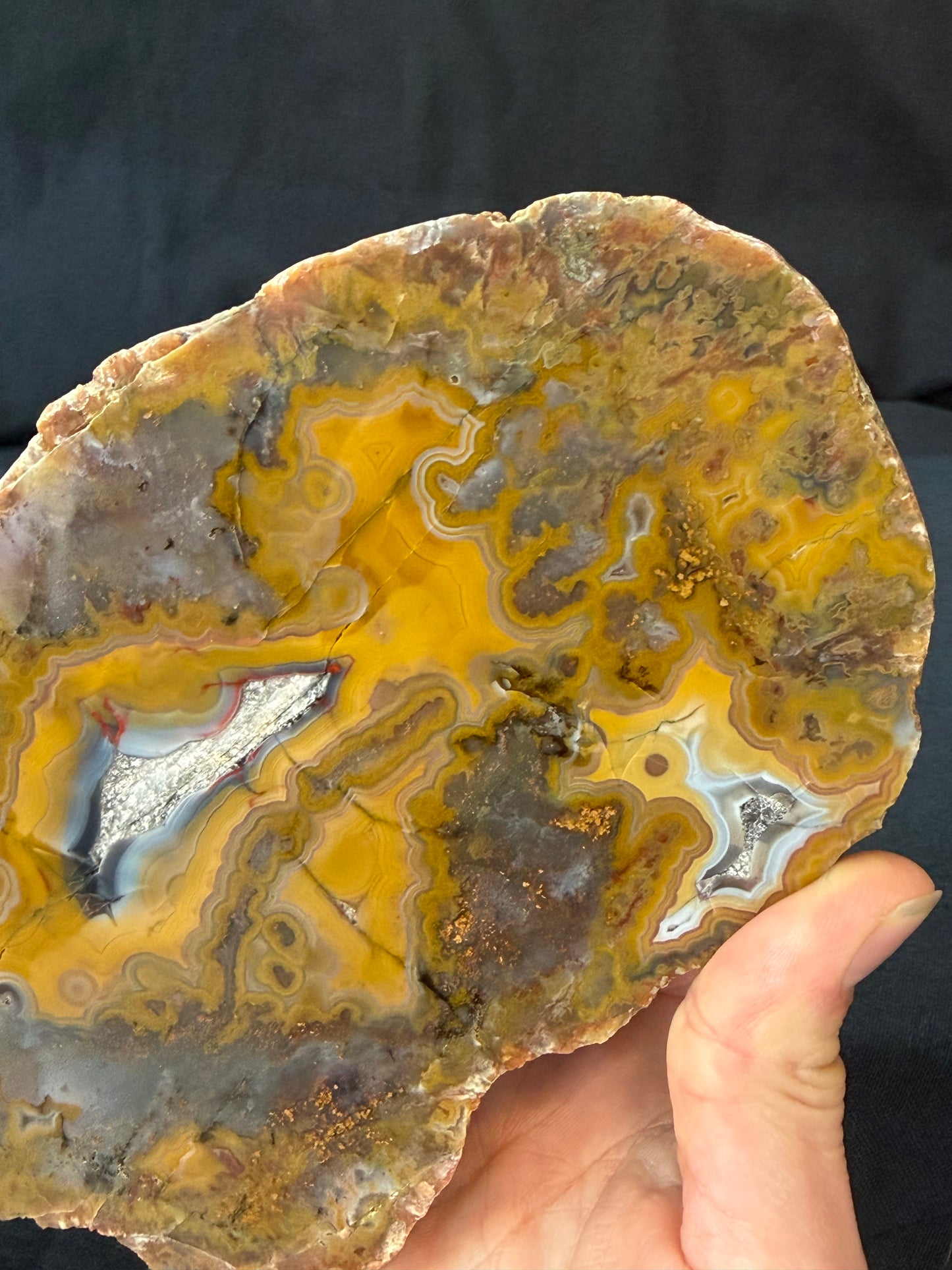 “Bands and Moss” KY Agate