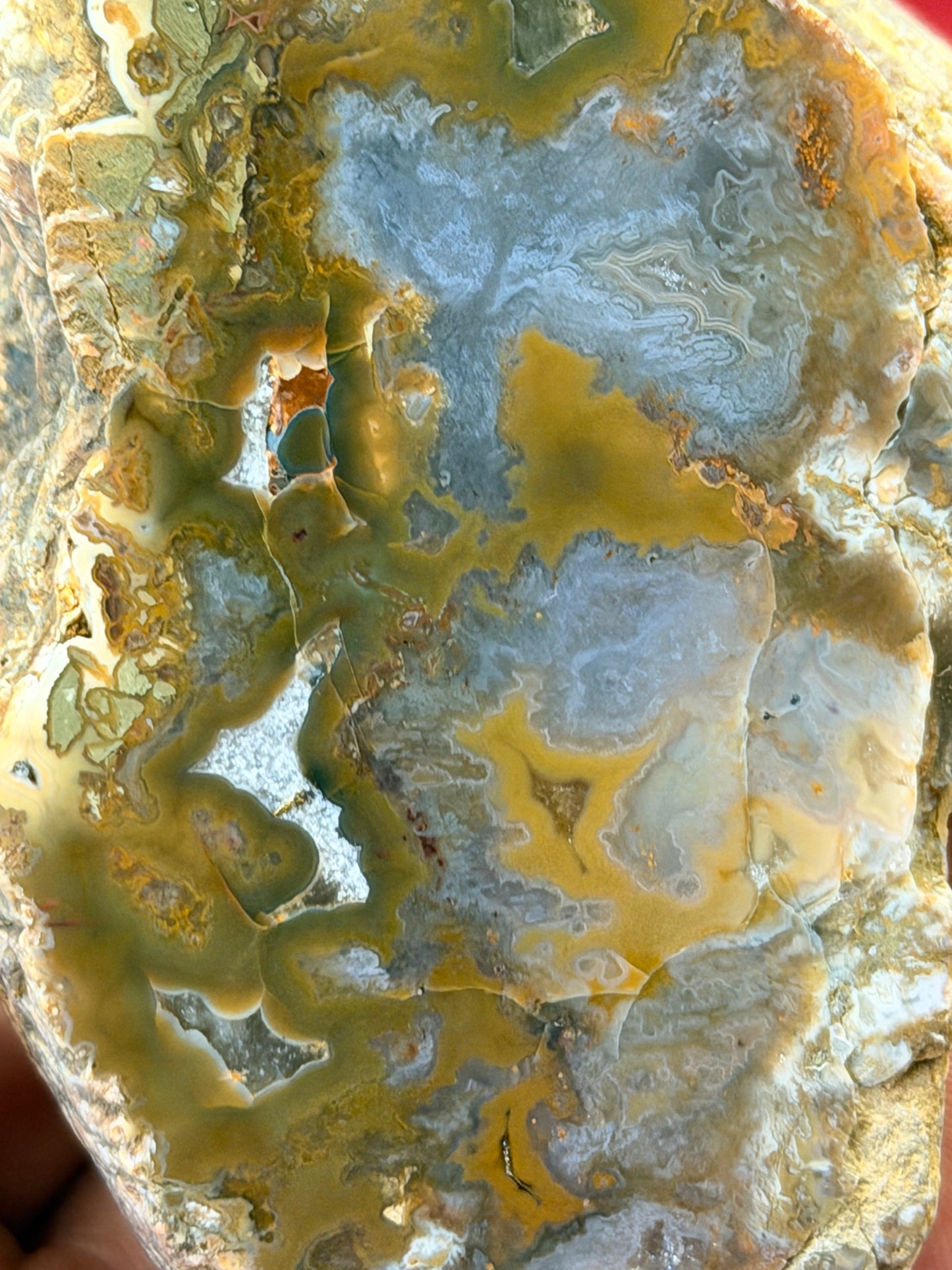 Yellow triangle Kentucky Agate
