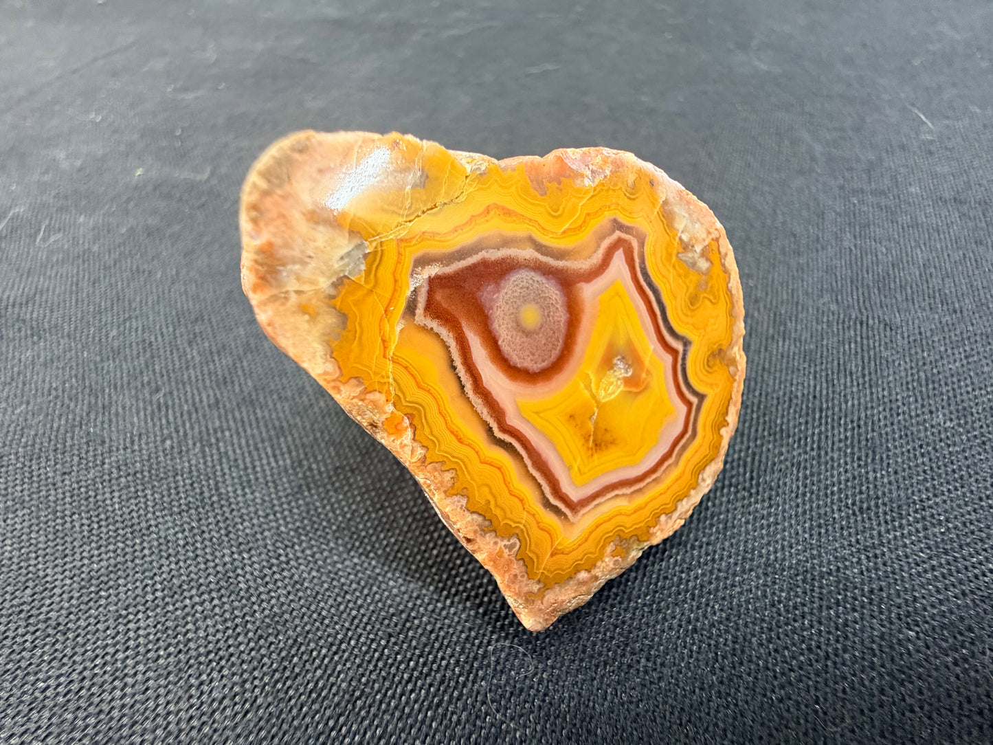 Purple Bullseye Kentucky Agate