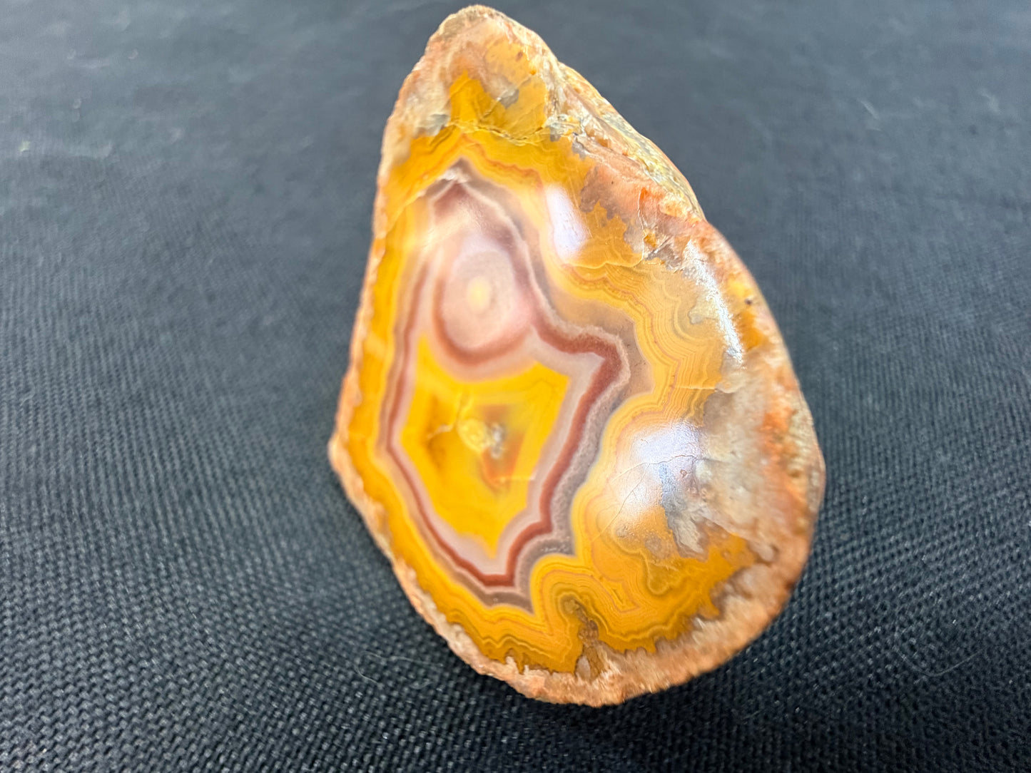 Purple Bullseye Kentucky Agate