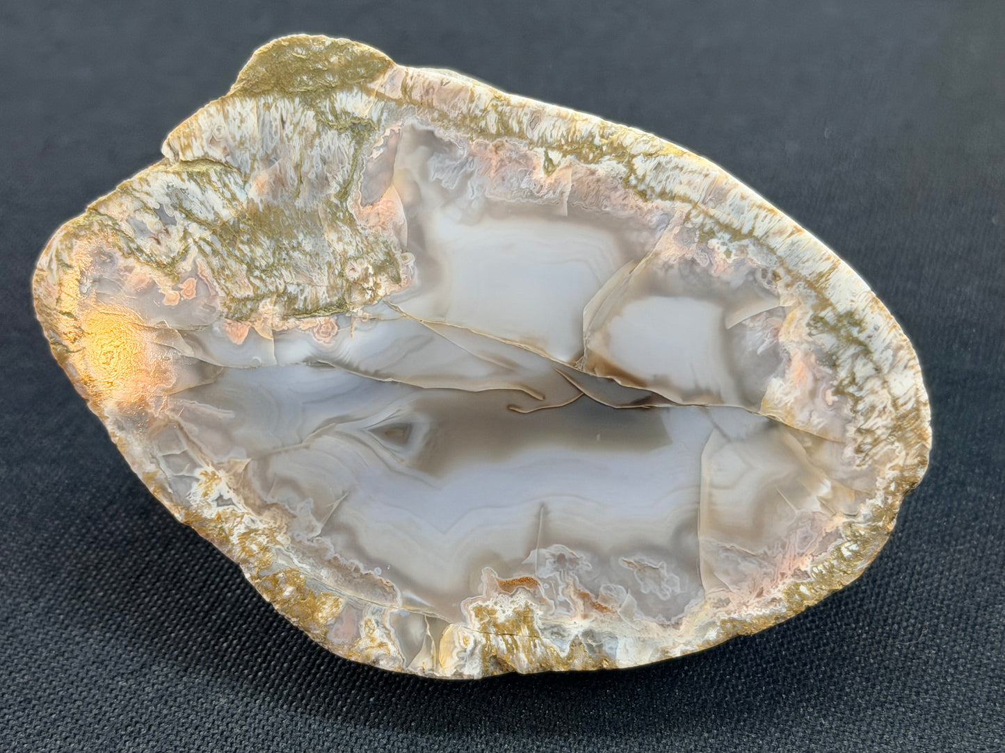 Black and Bluish Kentucky Agate