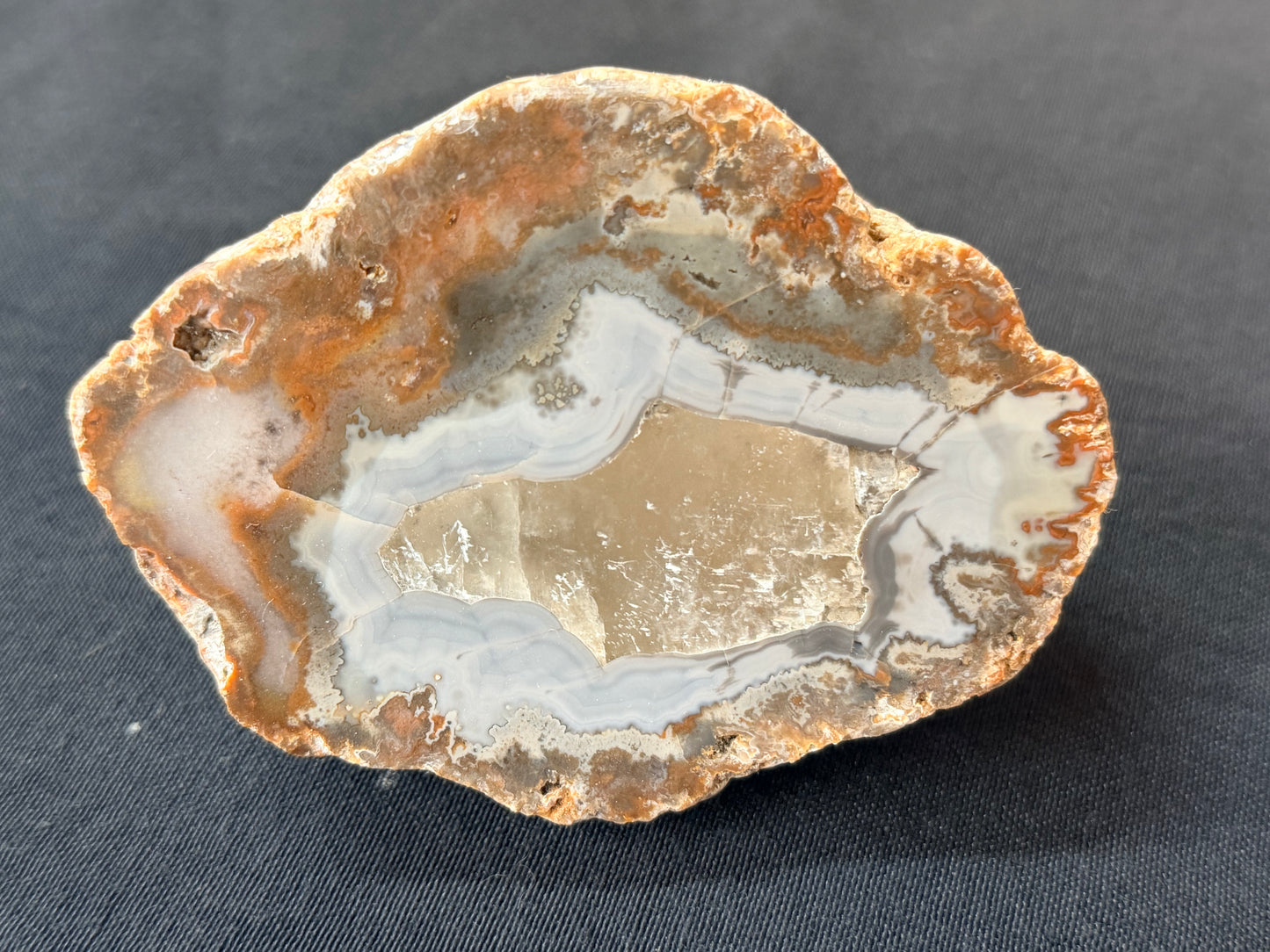 Rainbow Calcite and Kentucky Agate