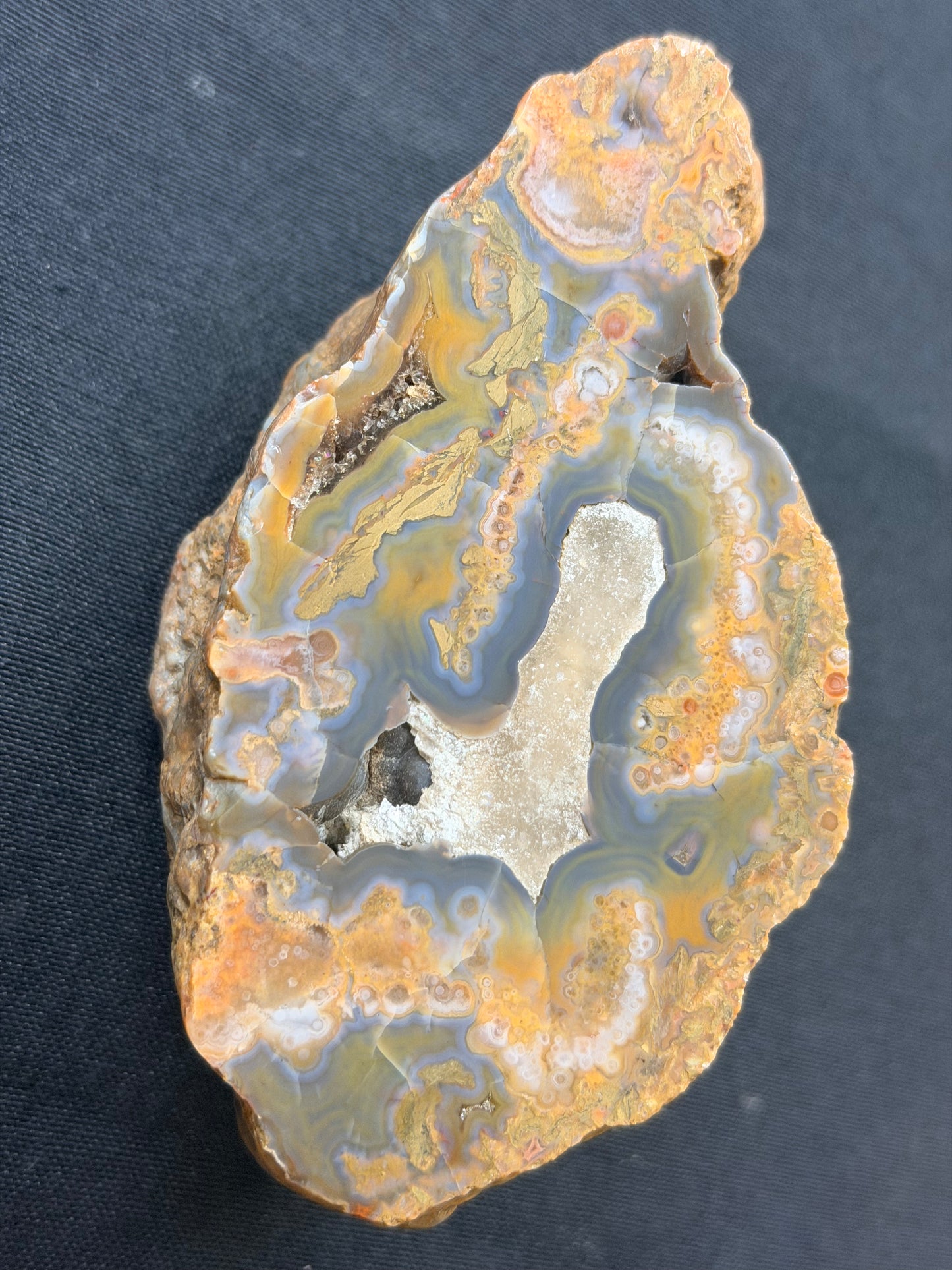 Spheres galore Kentucky Agate and calcite