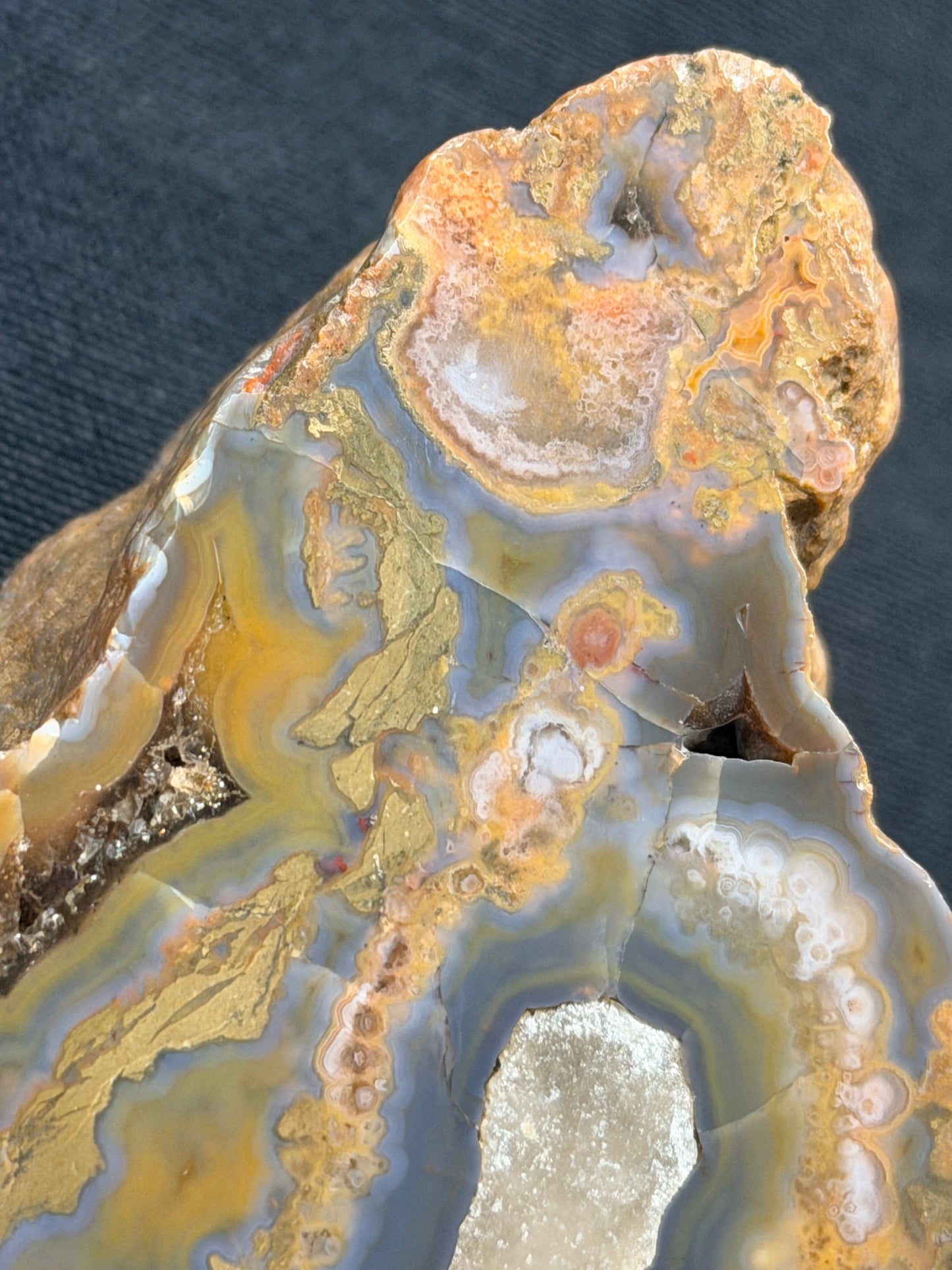 Spheres galore Kentucky Agate and calcite