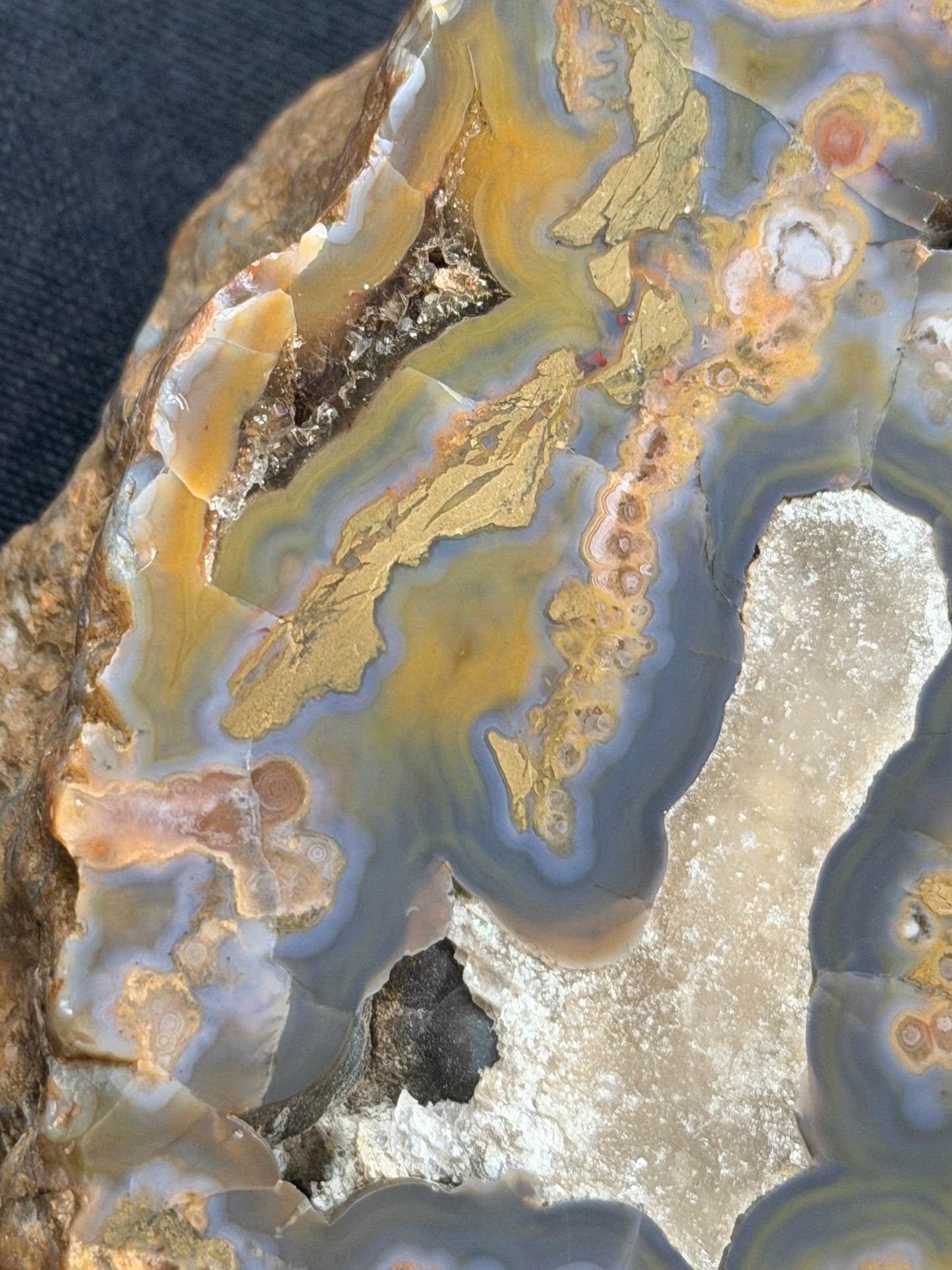 Spheres galore Kentucky Agate and calcite