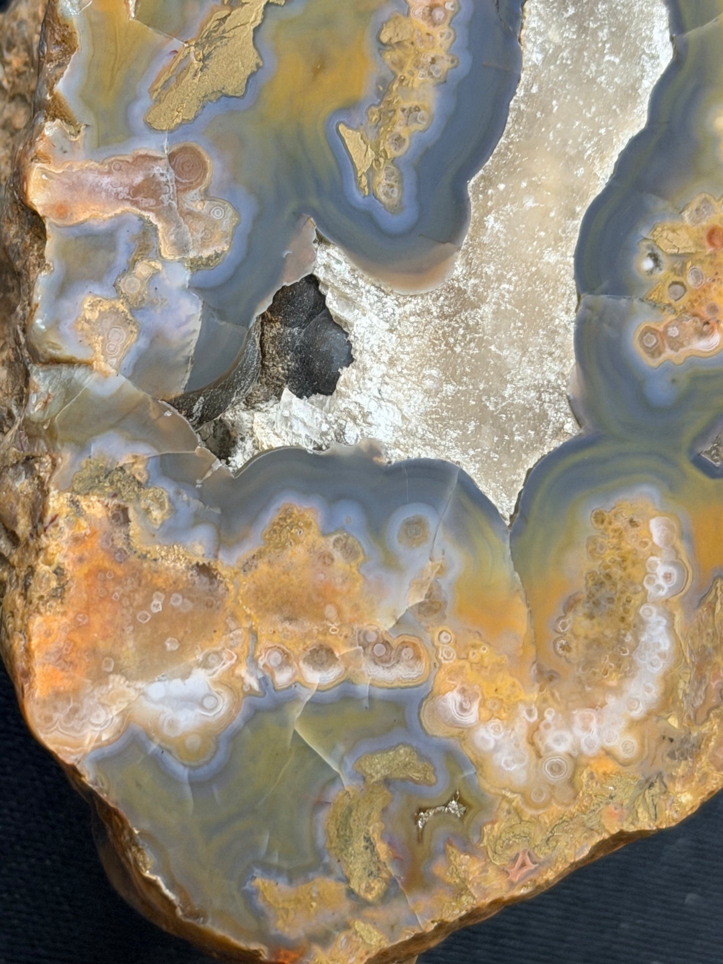 Spheres galore Kentucky Agate and calcite