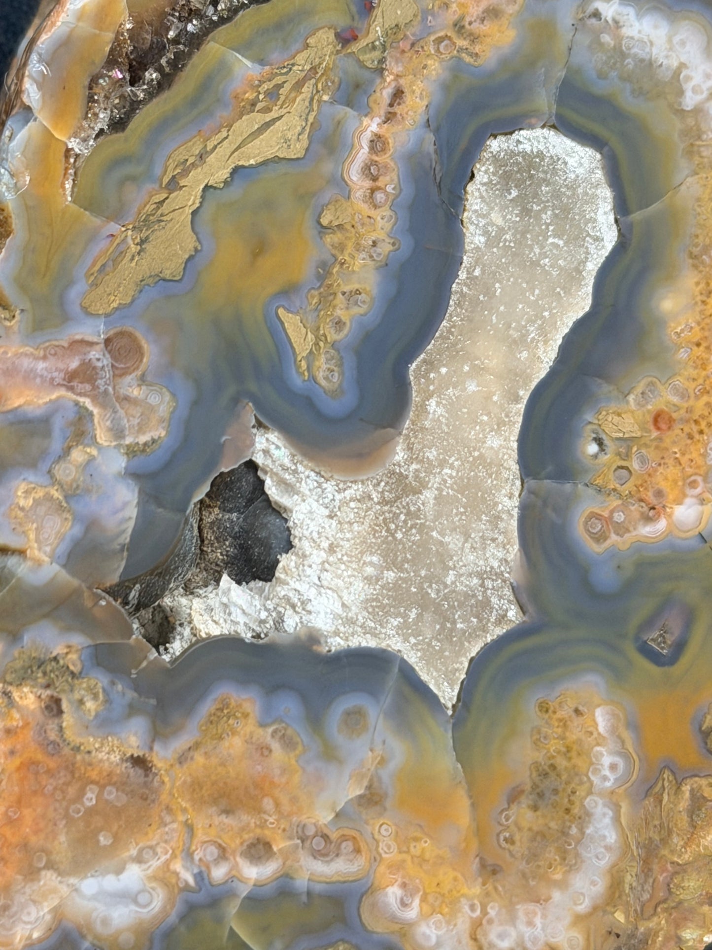 Spheres galore Kentucky Agate and calcite