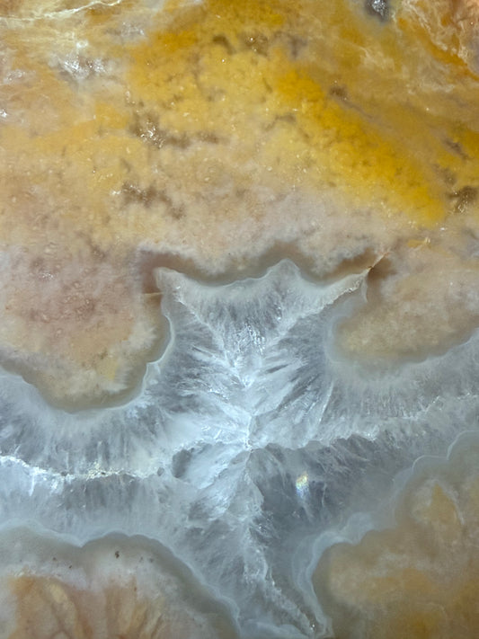 Mossy Kentucky Agate with a quartz belly